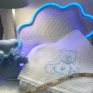 Le Dolcezze del Cuore - Accappatoio Baby AZZURRO