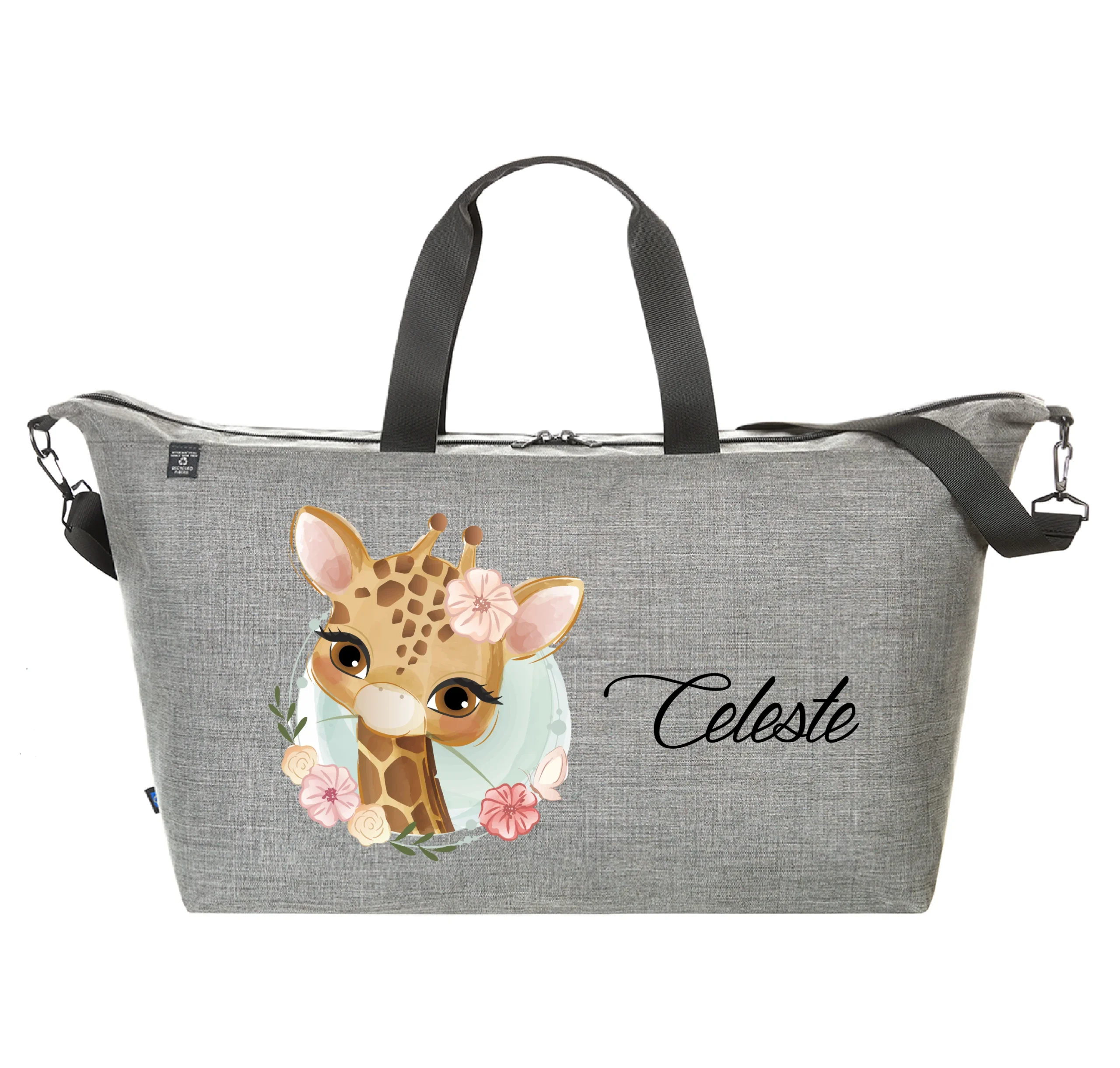 Borsone Family Giraffa personalizzabile con nome - immagine 3