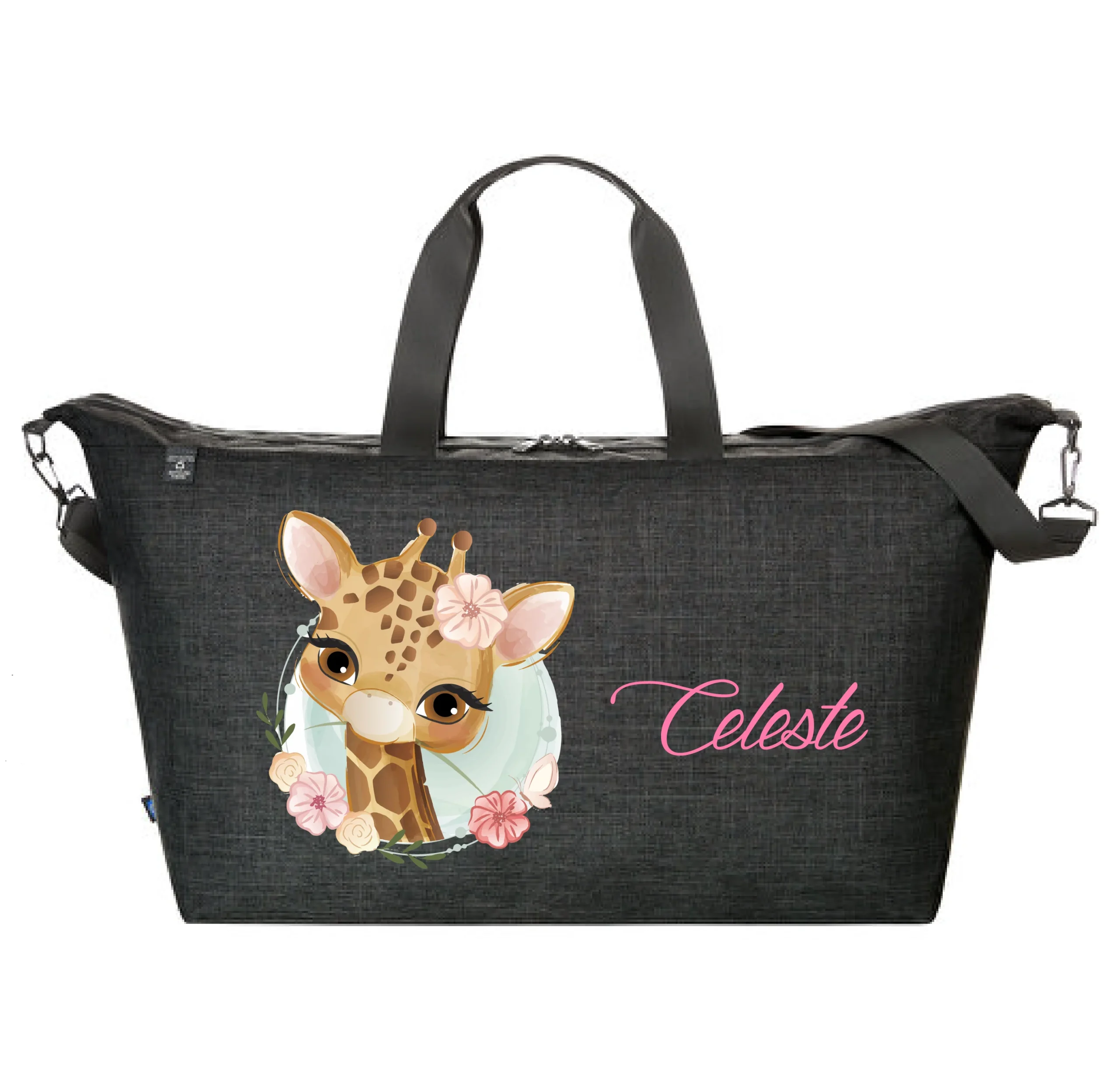 Borsone Family Giraffa personalizzabile con nome - immagine 2