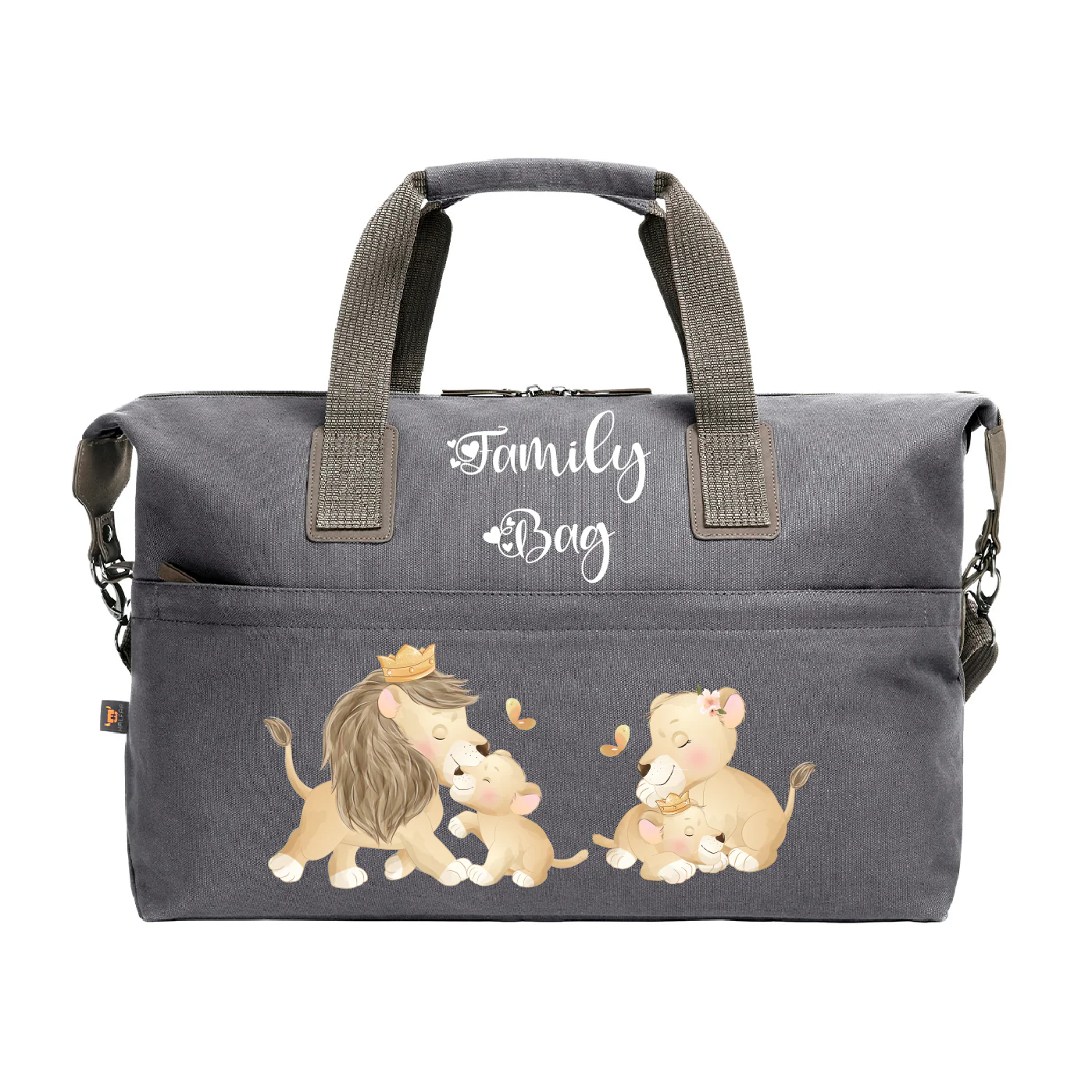 Borsone Medio in cotone Famiglia Leoni - immagine 2