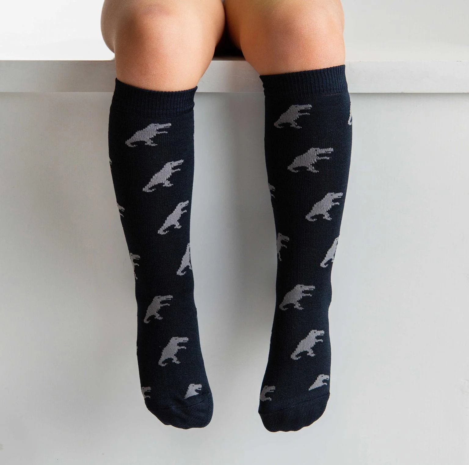 Calze bimbo in cotone con dinosauri Meia Pata - immagine 3