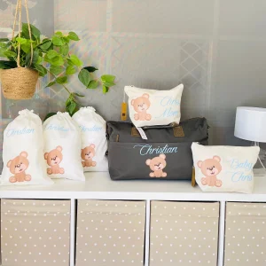 Set Large Borsone medio Orsetto 3 sacchetti e 2 beauty