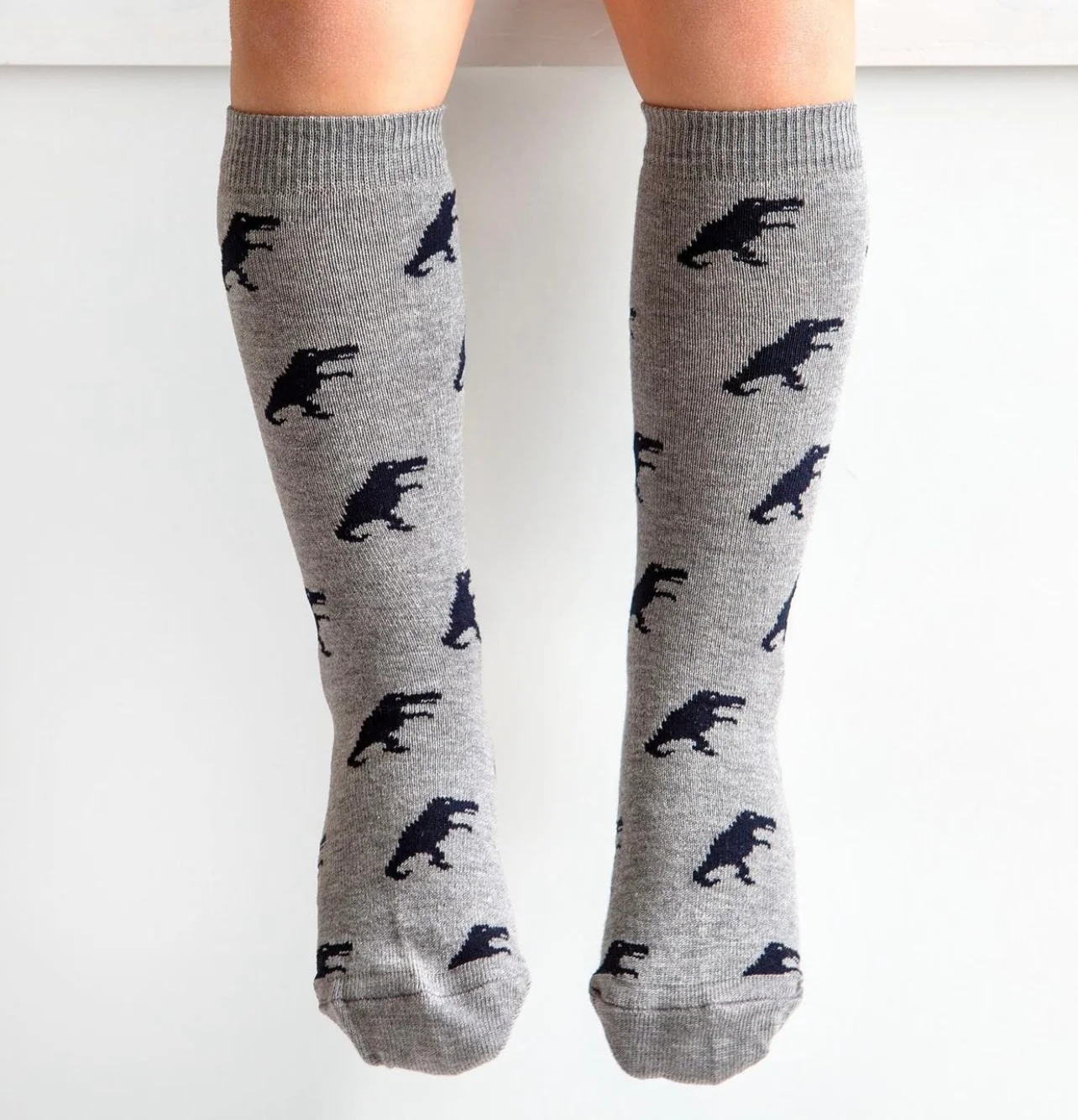 Calze bimbo in cotone con dinosauri Meia Pata - immagine 2