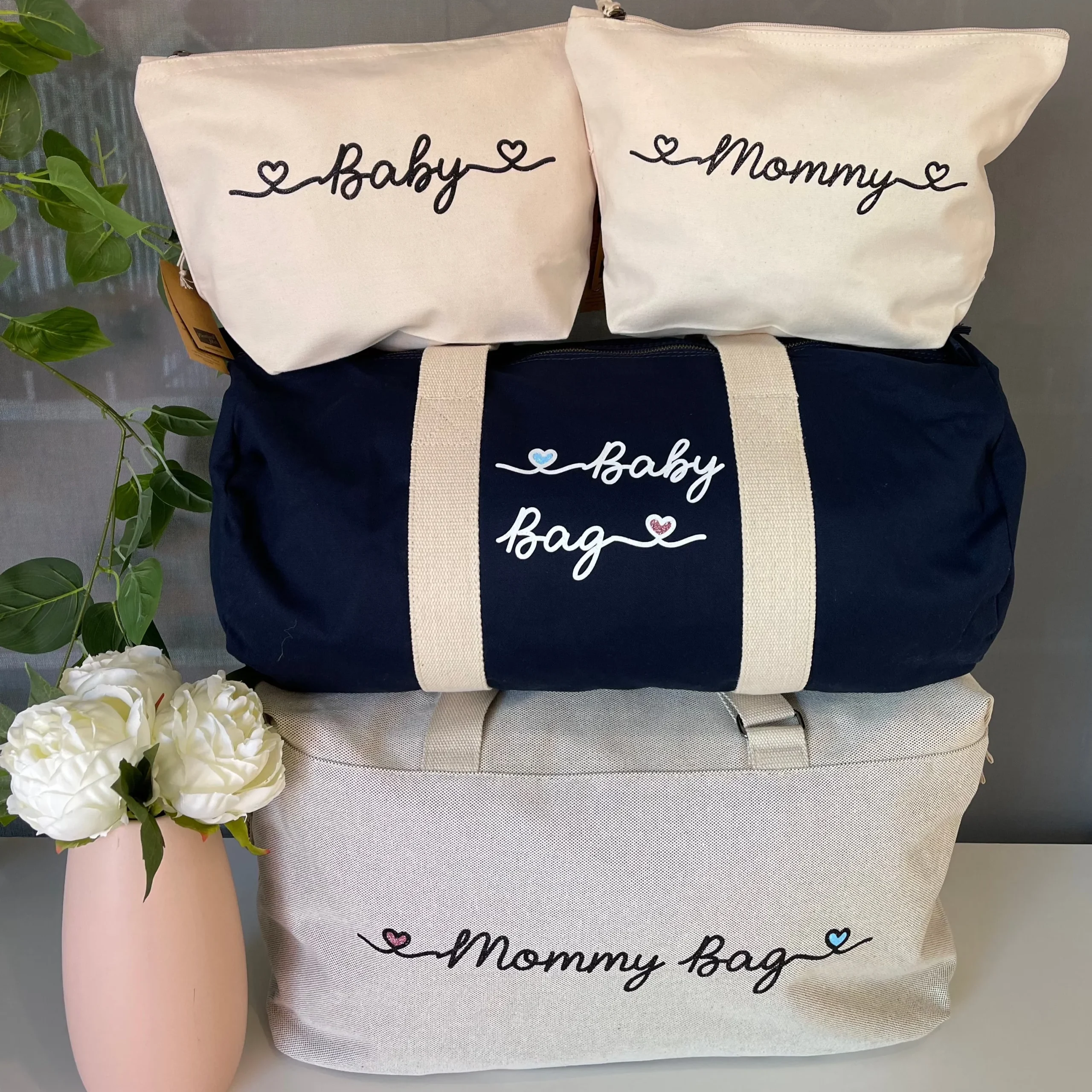 Borsone Mamma, 1 borsone Baby Blu e 2 Pochette - immagine 6