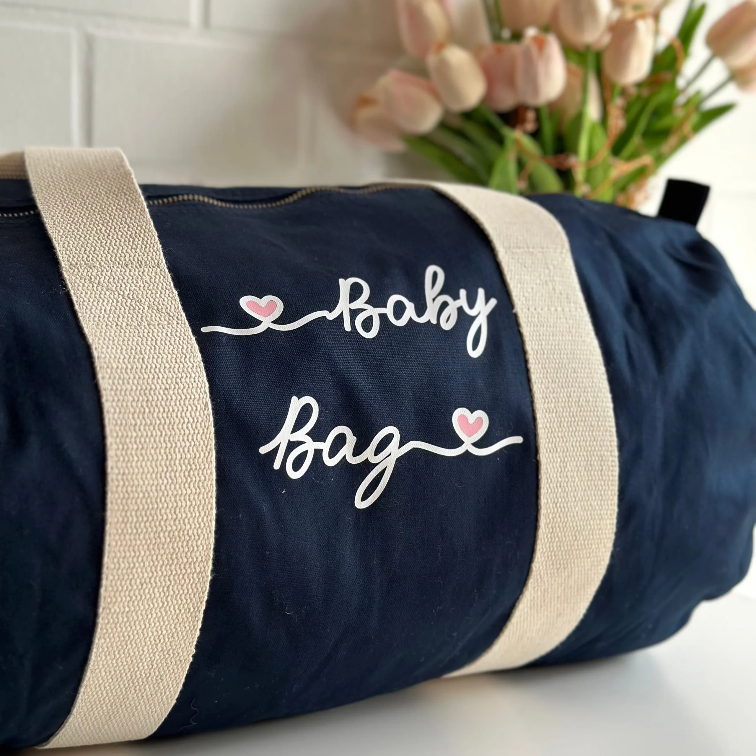 Borsone Mamma grigio E borsone Baby Blu - immagine 8