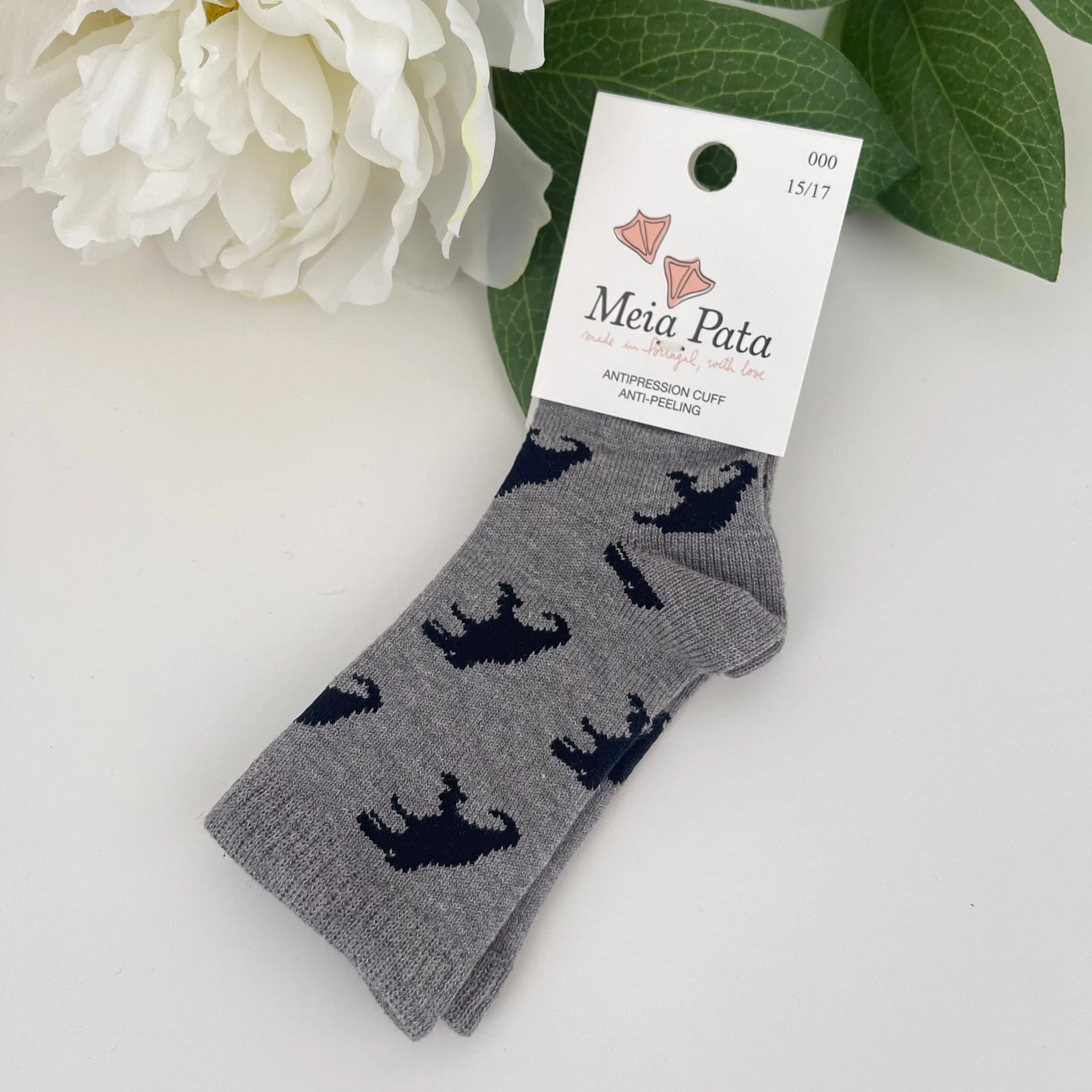 Calze bimbo in cotone con dinosauri Meia Pata - immagine 6