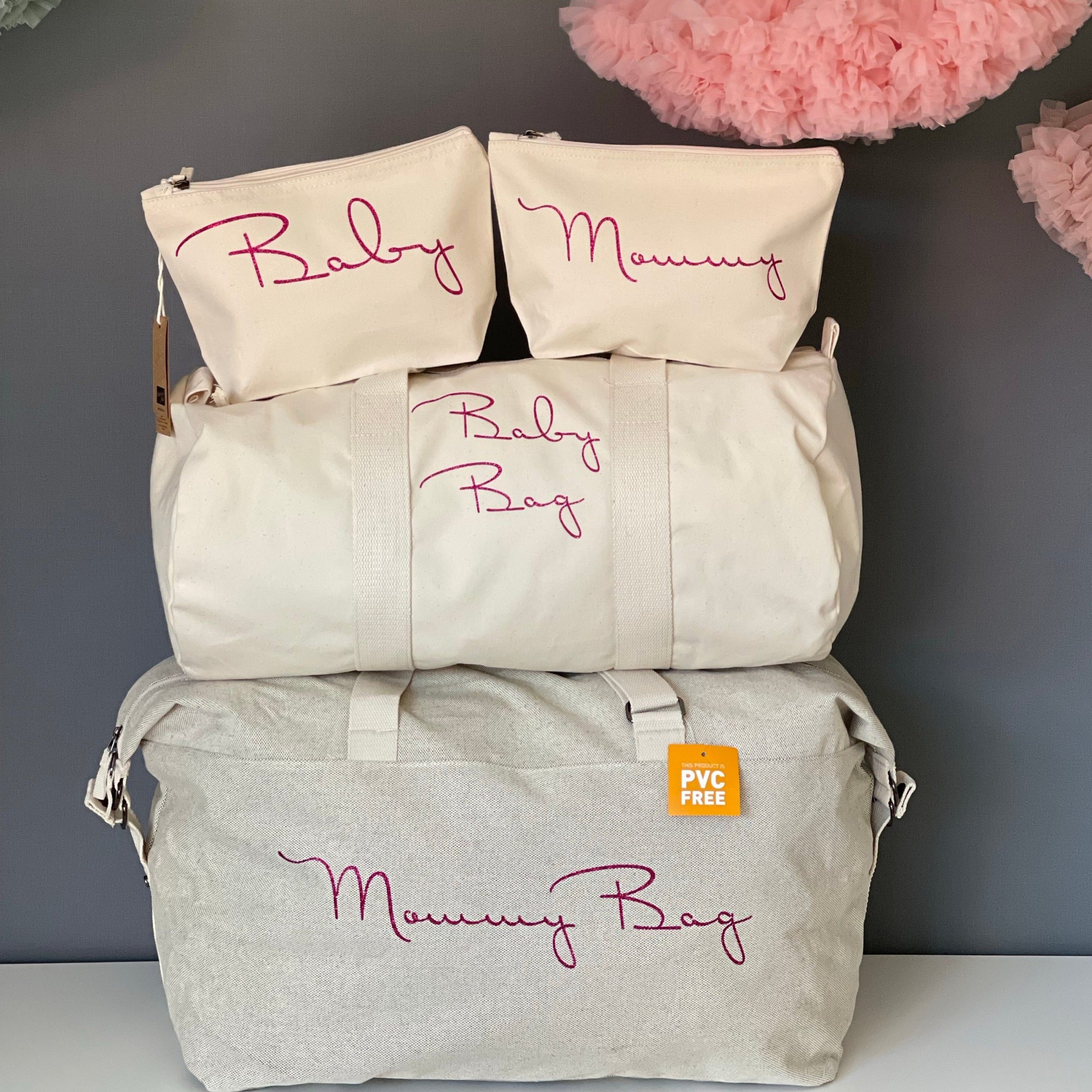 Borsone mamma, 1 borsone baby e 2 pochette Stilizzato - immagine 6