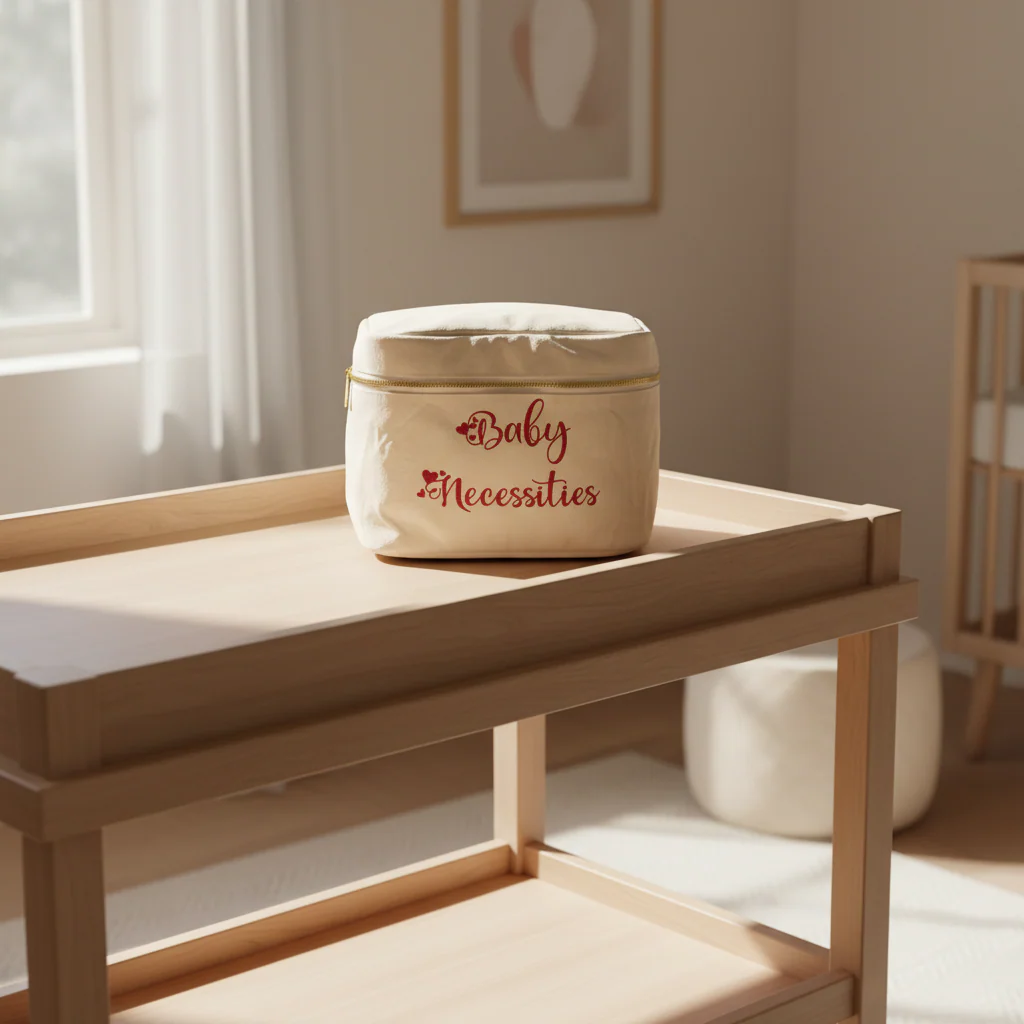 Beauty Case In cotone canvas Baby necessities - immagine 3