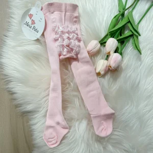 Calzamaglia Neonata Rosa con Volant elasticizzata