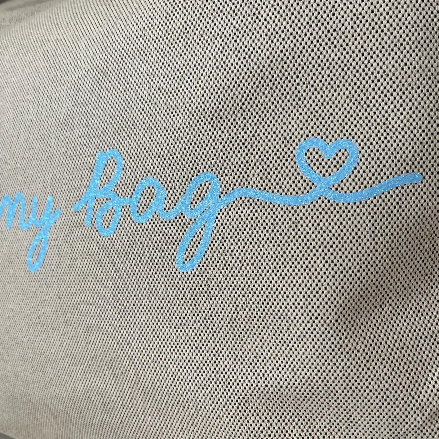 Borsone mamma, 1 borsone baby e 2 Pochette con cuoricini - immagine 5