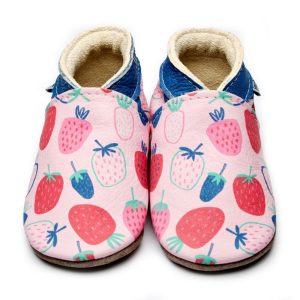 Inch blue Pantofoline in pelle – Fragole