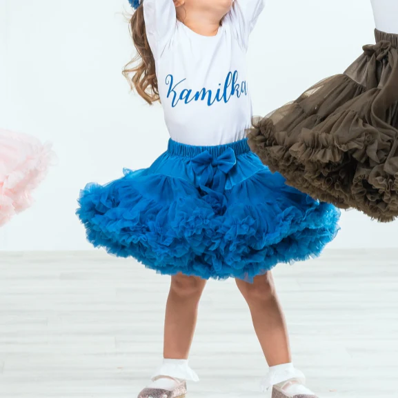 Gonna Ampia in Tulle Jeans - immagine 2