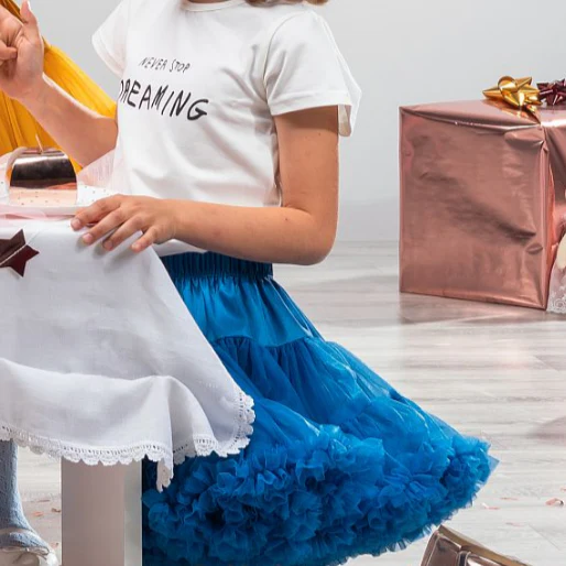 Gonna Ampia in Tulle Jeans - immagine 6