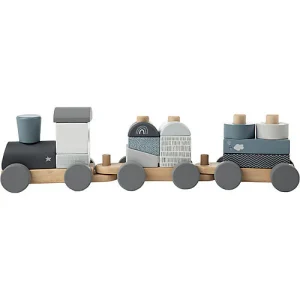 Gioco TRENINO LEGNO AZZURRO personalizzabile