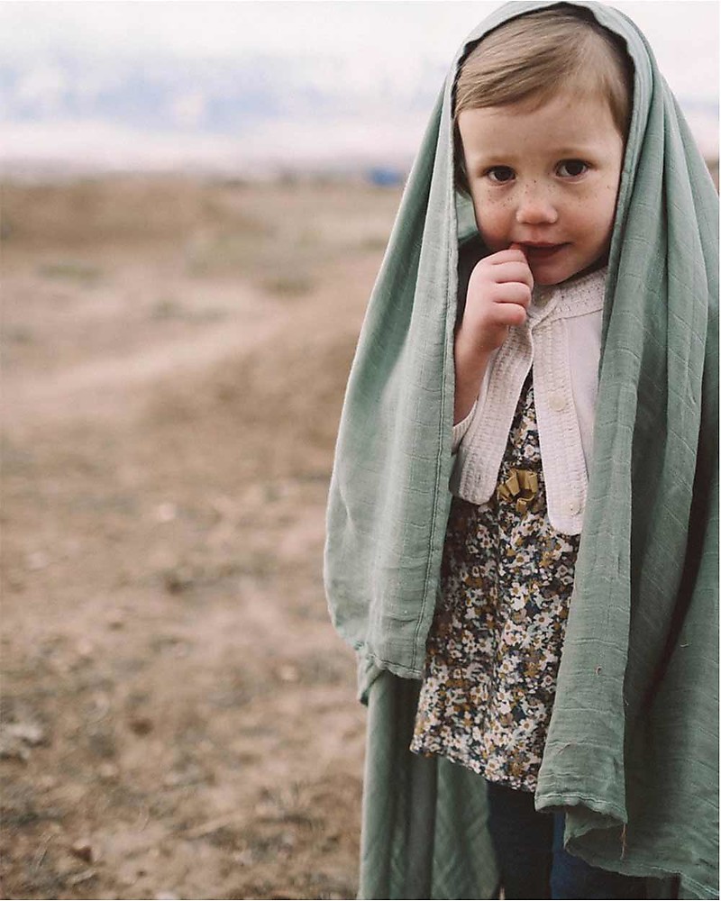 Little Unicorn Mussola 100% bamboo Sage - immagine 4