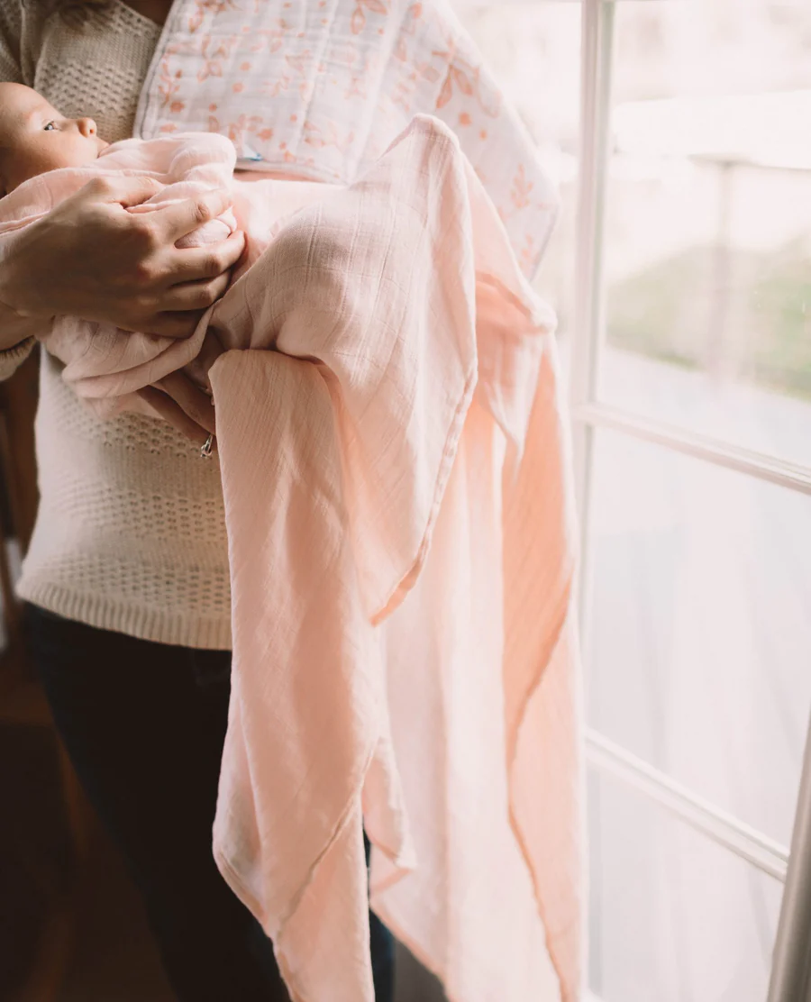 Little Unicorn Mussola 100% bamboo Blush - immagine 3