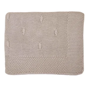 Little Otja Coperta in Cotone Grigio caldo