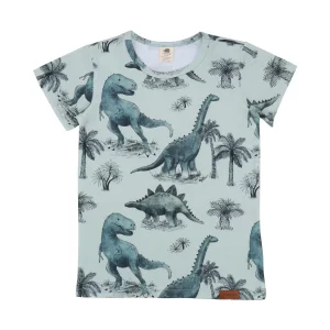 Maglietta a manica corta per bambini Regno dei Dinosauri