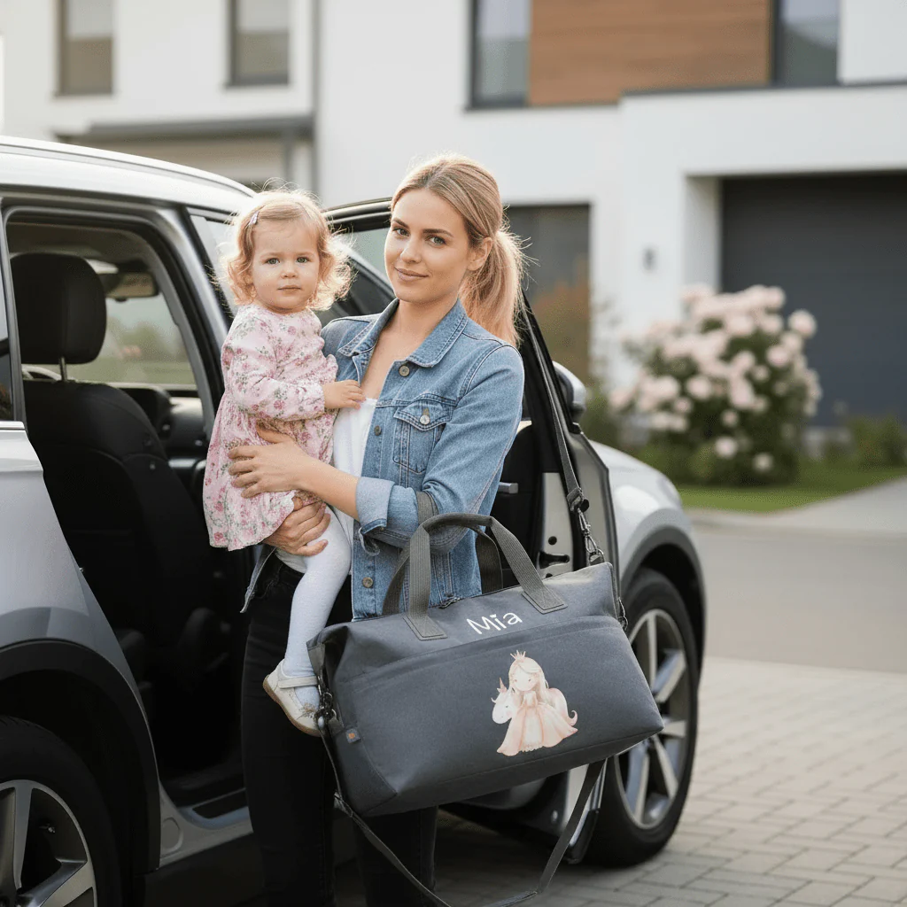 Borsone medio personalizzabile Principessa Unicorno - immagine 3