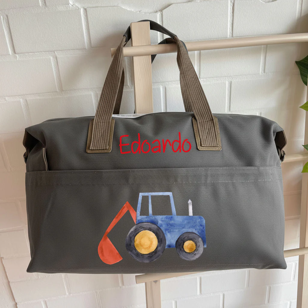 Borsone per bambini personalizzabile Ruspa/Trattore