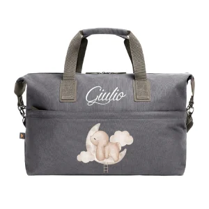 Borsone medio personalizzabile Coniglietto su nuvola