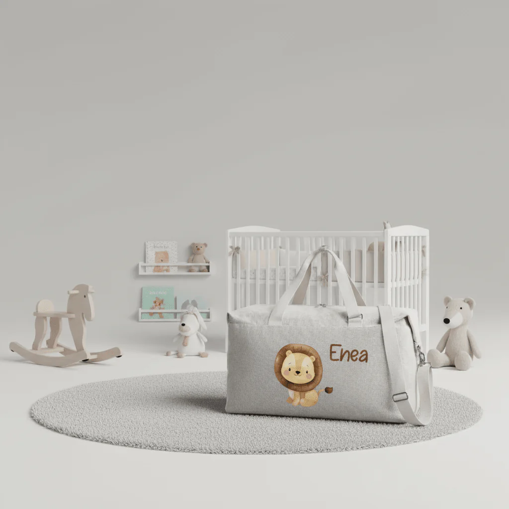 Borsone modello “Mommy” Beige Leone Cucciolo