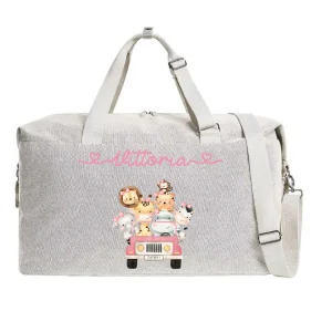 Borsone modello “Mommy” Beige Safari Rosa