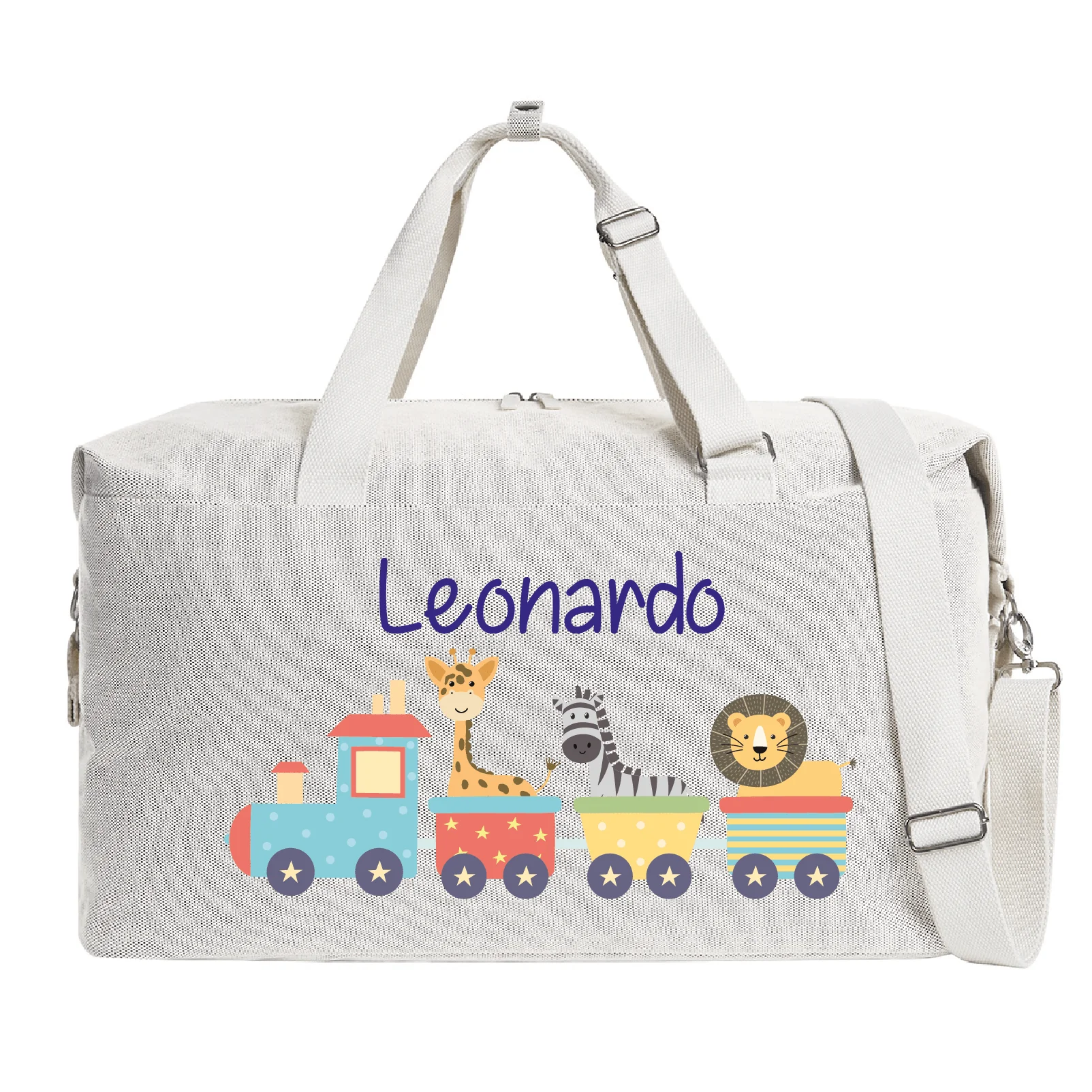 Borsone modello “Mommy” Beige Trenino dolci Animali - immagine 2