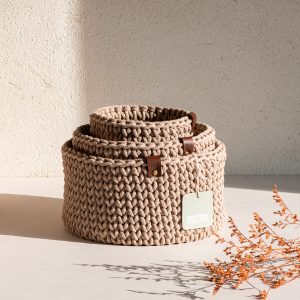 MŌ Cestino in cotone Sand