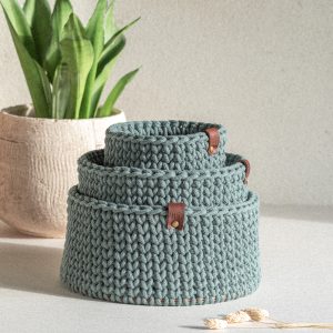 MŌ Cestino in cotone Laurel