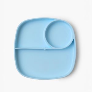 Piatto in silicone con divisori e ventosa anticaduta