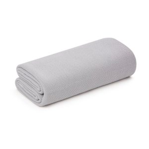 my memi Coperta Leggera in bamboo con ioni d’argento grigio chiaro