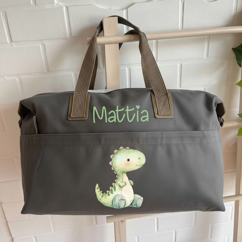 Borsone medio personalizzabile Dinosauro