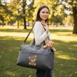 Borsone medio personalizzabile Orsetto dotato di tracolla