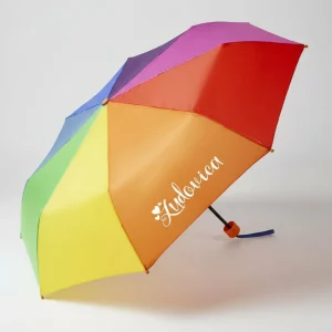 Mini ombrello per bambini Arcobaleno personalizzato con nome