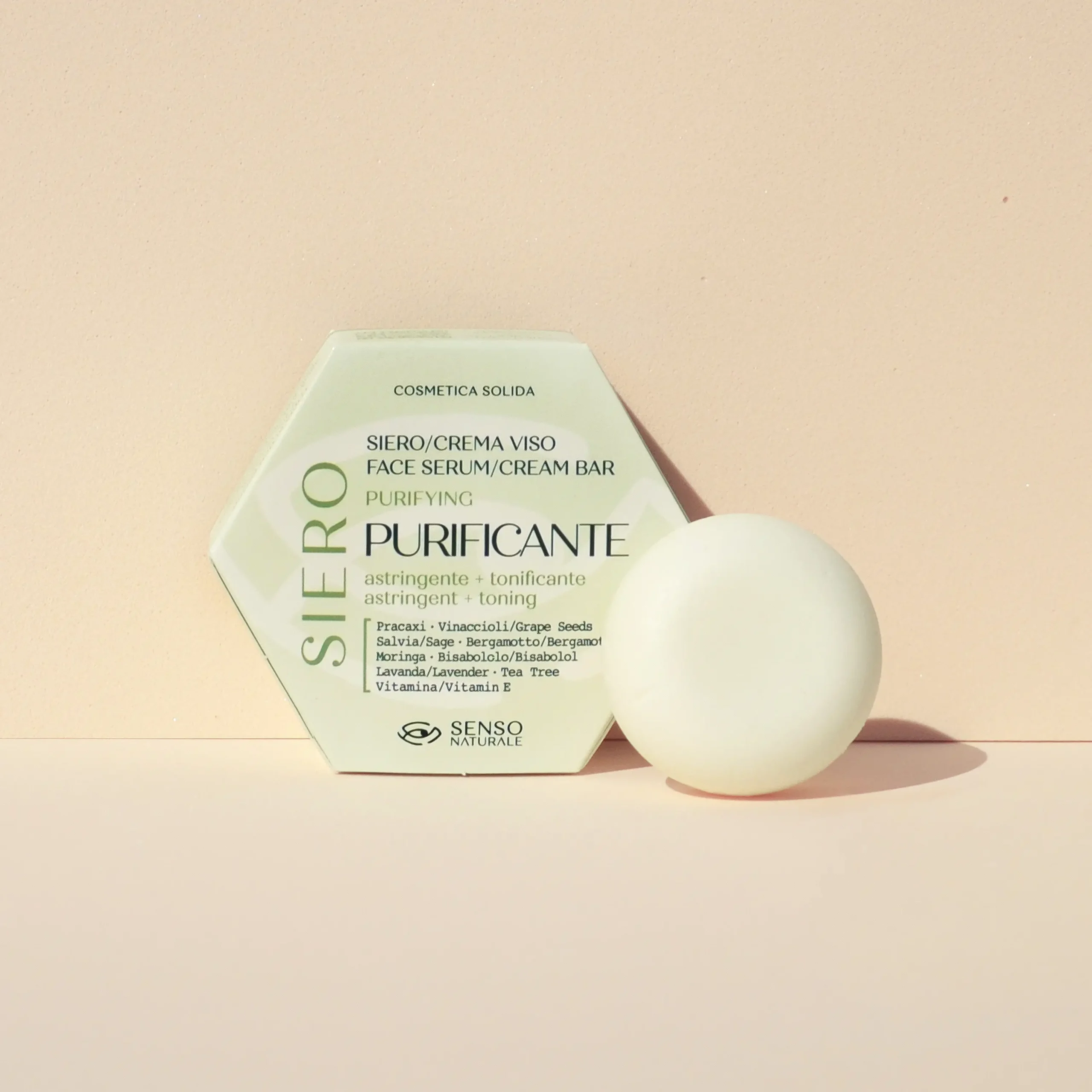 Siero Viso Solido Purificante – Senso Naturale - immagine 2