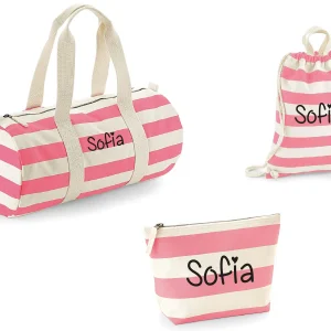 Set spiaggia Borsone, zaino e pochette personalizzabile
