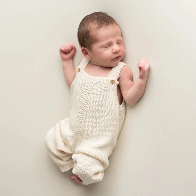 Salopette in maglia in cotone biologico - immagine 7