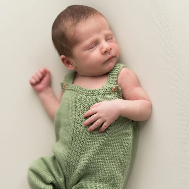 Salopette in maglia in cotone biologico - immagine 2