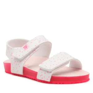 Sandali Garvalin Bianco/Fucsia