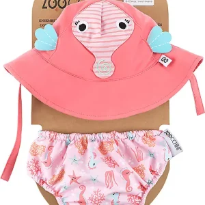 Set Baby Costumino Contenitivo e Cappellino Cavalluccio Marino