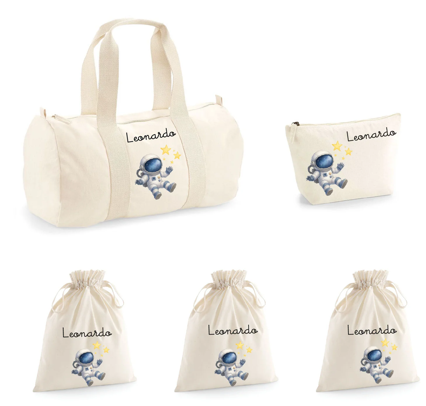 Set Nascita Personalizzato Borsone Baby Astronauta - immagine 2