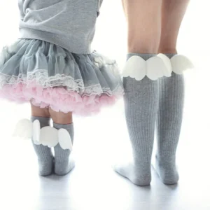 Calze Con Ali Me e mini Me GREY matchy-matchy