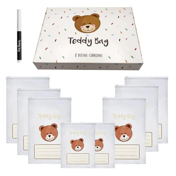 Teddy Bag 8 bustine corredino nascita Orsetto