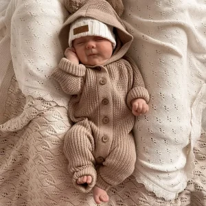Tutina con cappuccio Teddy Cacao