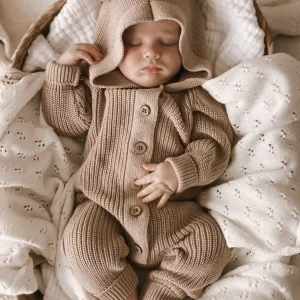 Tutina con cappuccio Teddy Cacao