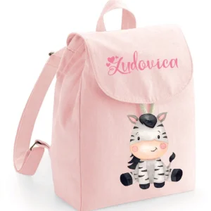 Mini Zaino personalizzabile in cotone Zebra